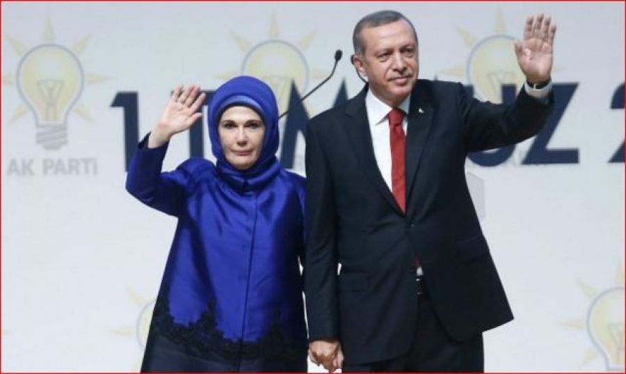 Эрдоган с женой