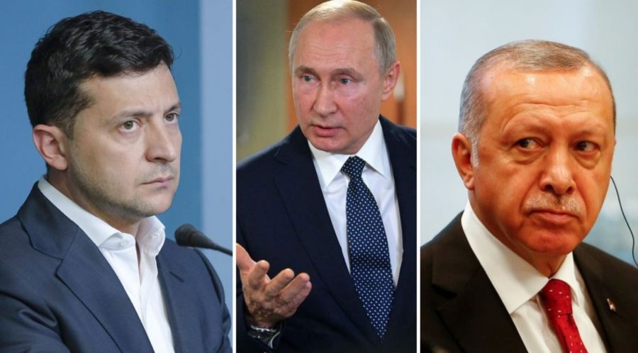 Зеленский, Путин, Эрдоган