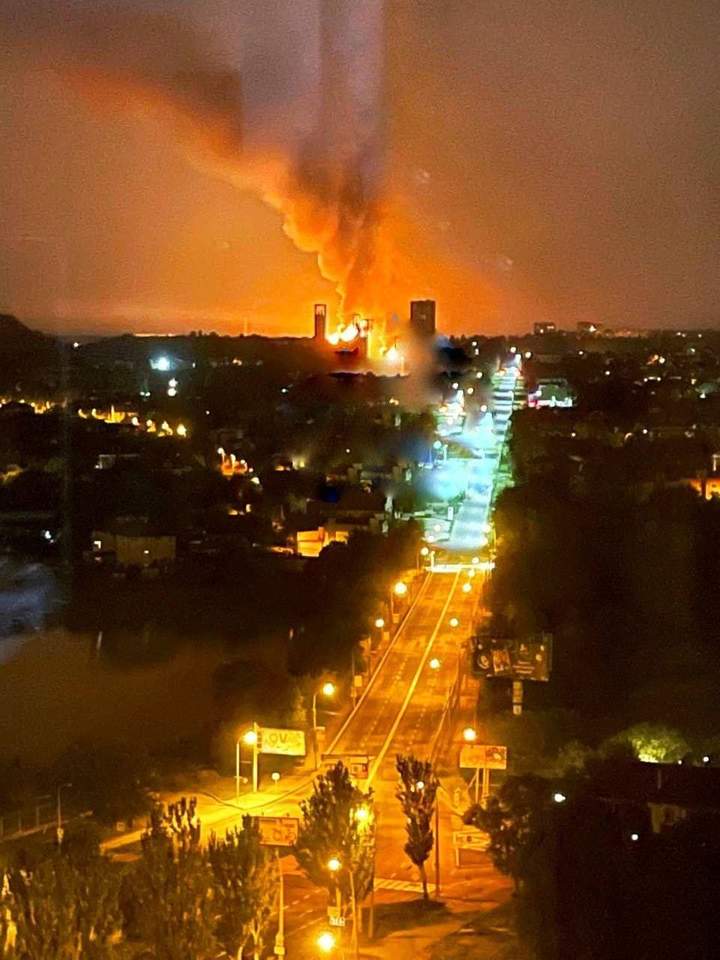 Пожар на заводе