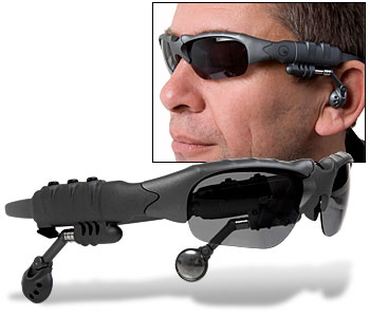 солнцезащитные очки со встроенным в них MP3-плеером и Bluetooth